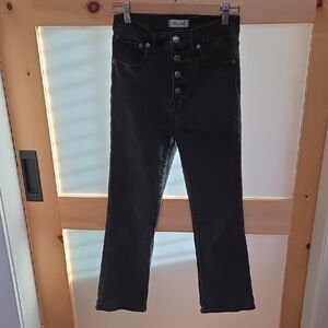 Madewell Charcoal Button-Fly Jeans